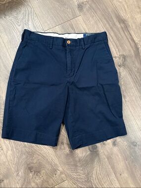 Polo by Ralph Lauren Navy Flat-Front Men's Shorts